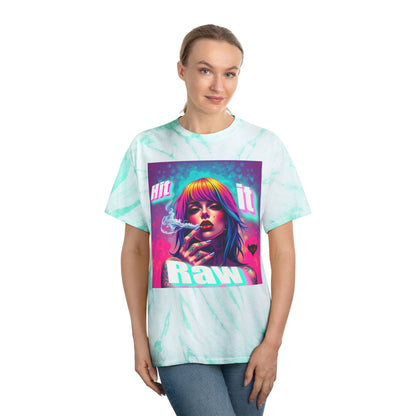 Vibrant Tie-Dye Tee - 'Hit It Raw' & 'No Filter Just Paper' Designs