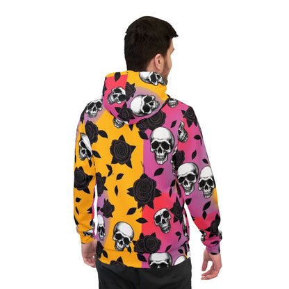 Skull and Black Roses Unisex Hoodie