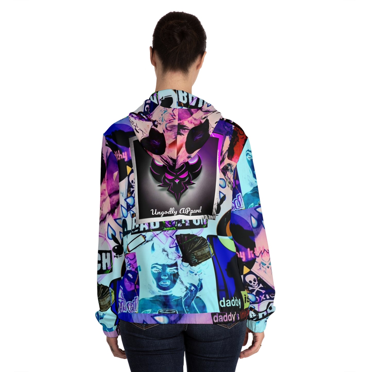 Vibrant Graphic Women's Hoodie - Bad Bitch Collection