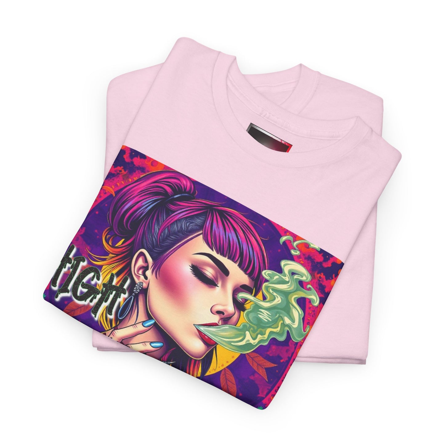 Chic Unisex Heavy Cotton Tee - 'High and Mighty' Graphic Shirt for Trendsetters