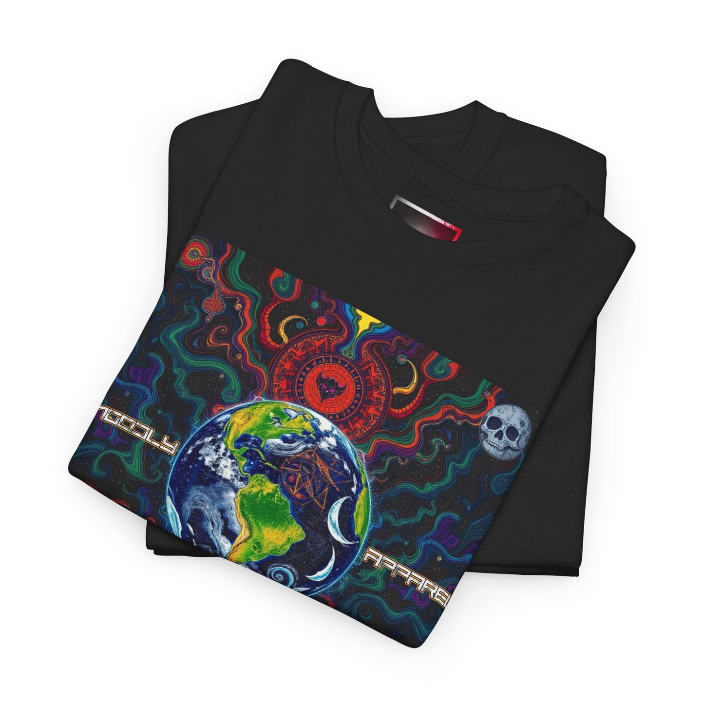 Unisex Heavy Cotton Tee - Vibrant "Ungodly Earth" Design for Nature Lovers