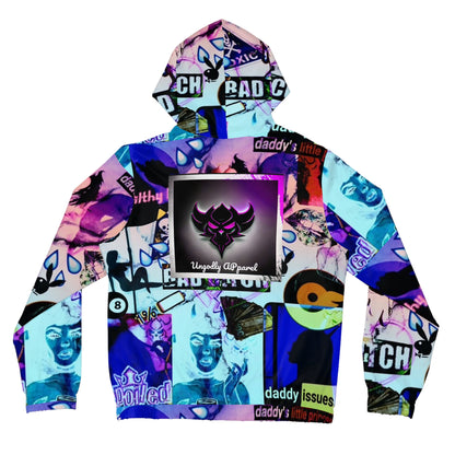 Vibrant Graphic Women's Hoodie - Bad Bitch Collection