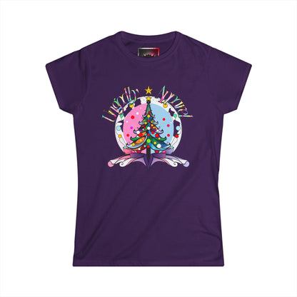 Women's Tee — 'Ugly Angel' Colorful Christmas Tree Holiday Shirt