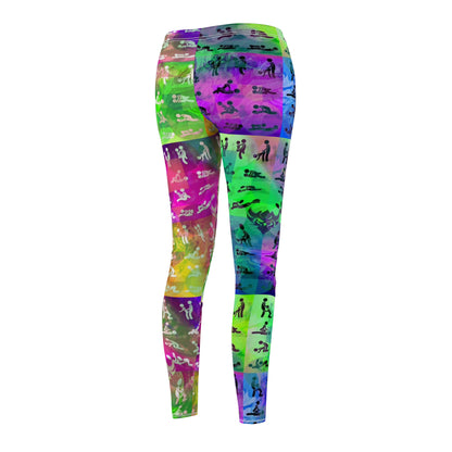 "Ungodly Positions: Kama Sutra" Vibrant Women's AOP Leggings - Stylish Comfortable Activewear
