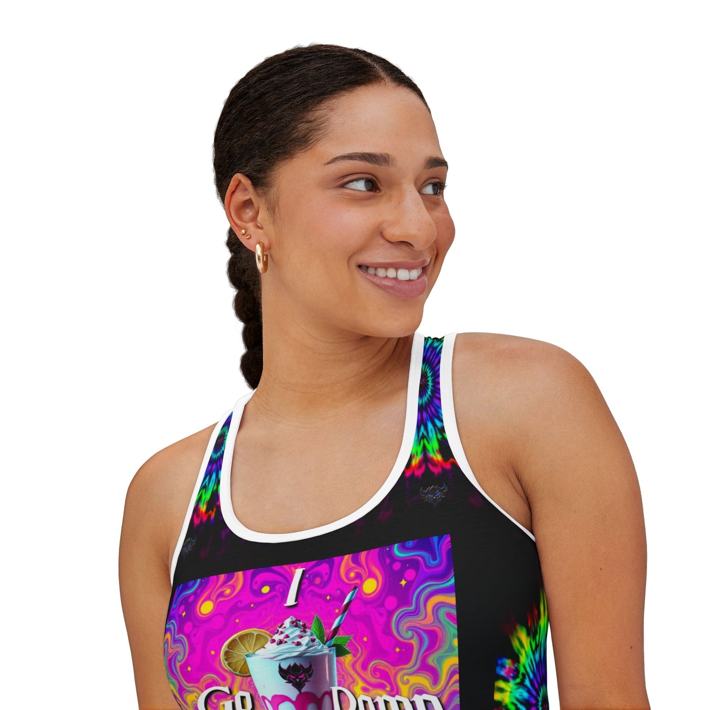 Psychedelic Women's Tank Top, Edgy Summer Style, Boho Vibes, Festival Attire, Comfortable Everyday Wear