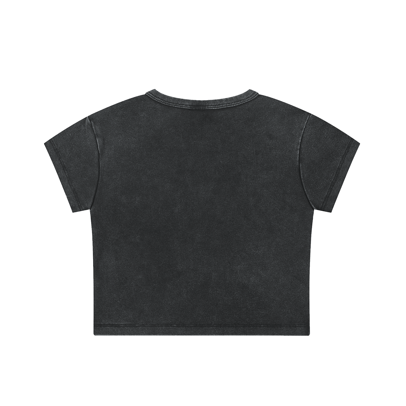 "Unhinged, Unapologetic, and Always Ungodly" Snow Washed Crop Top