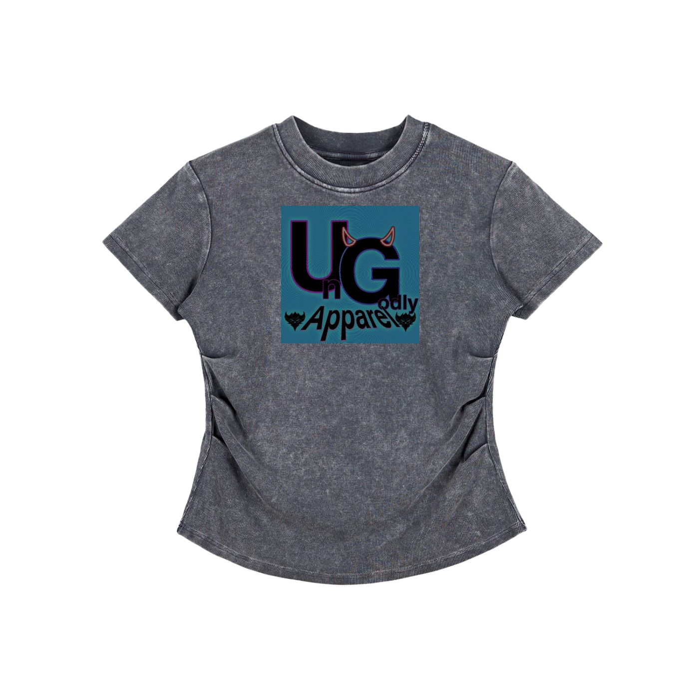 "UG Apparel" Vintage Washed Bodycon Cotton T-Shirt