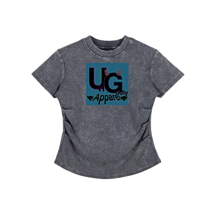 "UG Apparel" Vintage Washed Bodycon Cotton T-Shirt