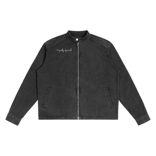 Ungodly Apparel Logo Denim Vintage Washed Jacket