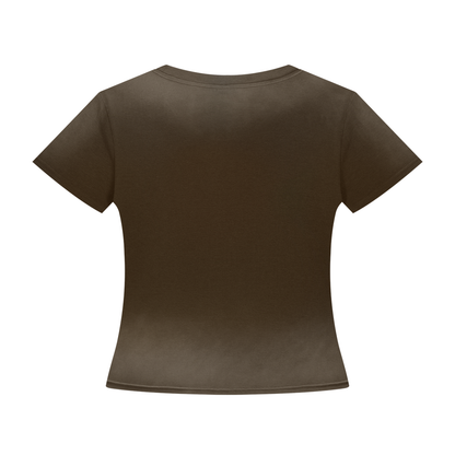 Women’s "Colored UG Chain Pattern" Sunfade Washed T-Shirt
