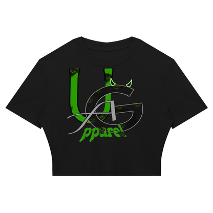 "Green UG Apparel" Women's Slim Ribbed Crop T-Shirt