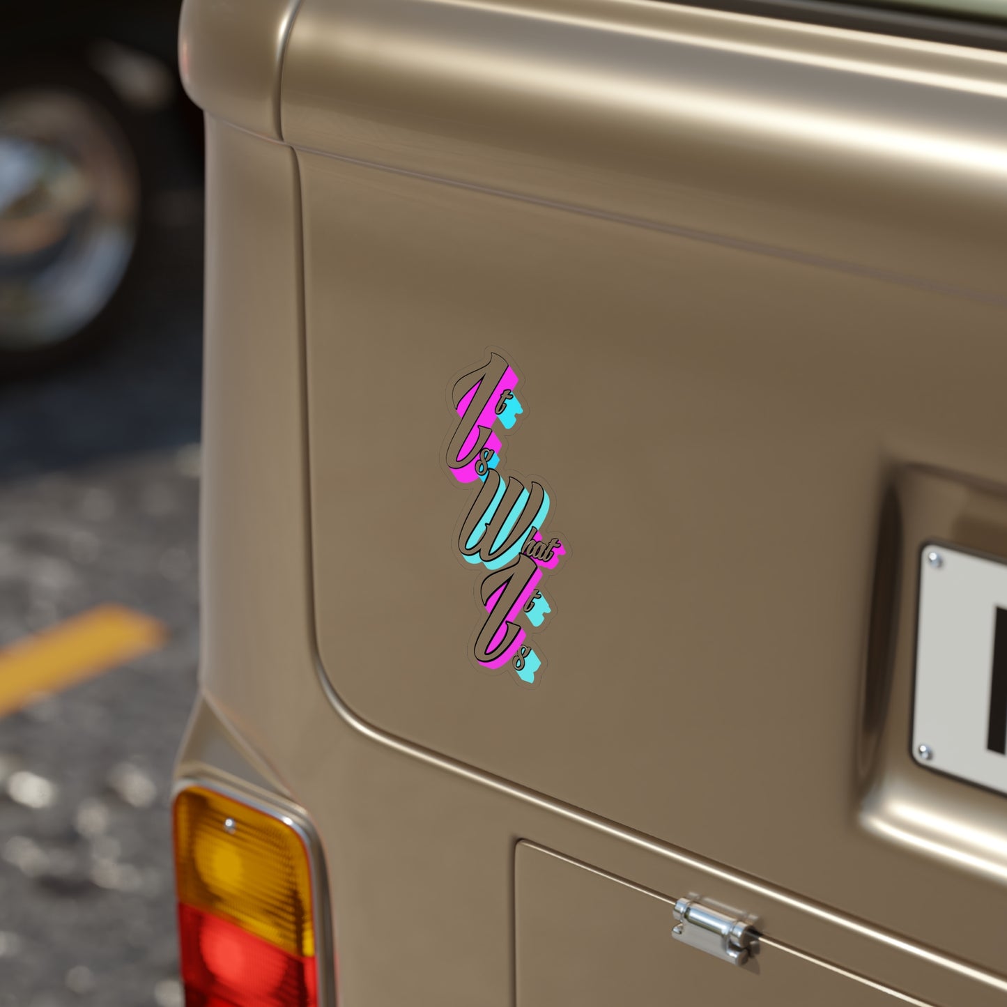 It is what it is-Transparent Outdoor Stickers, Die-Cut, 1pcs