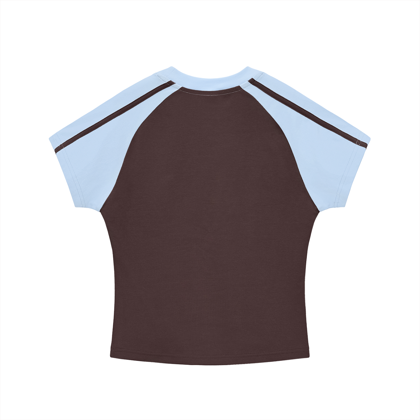 "Black and White UG Apparel" Contrast Stripes Bodycon Raglan  Sleeve T-Shirt