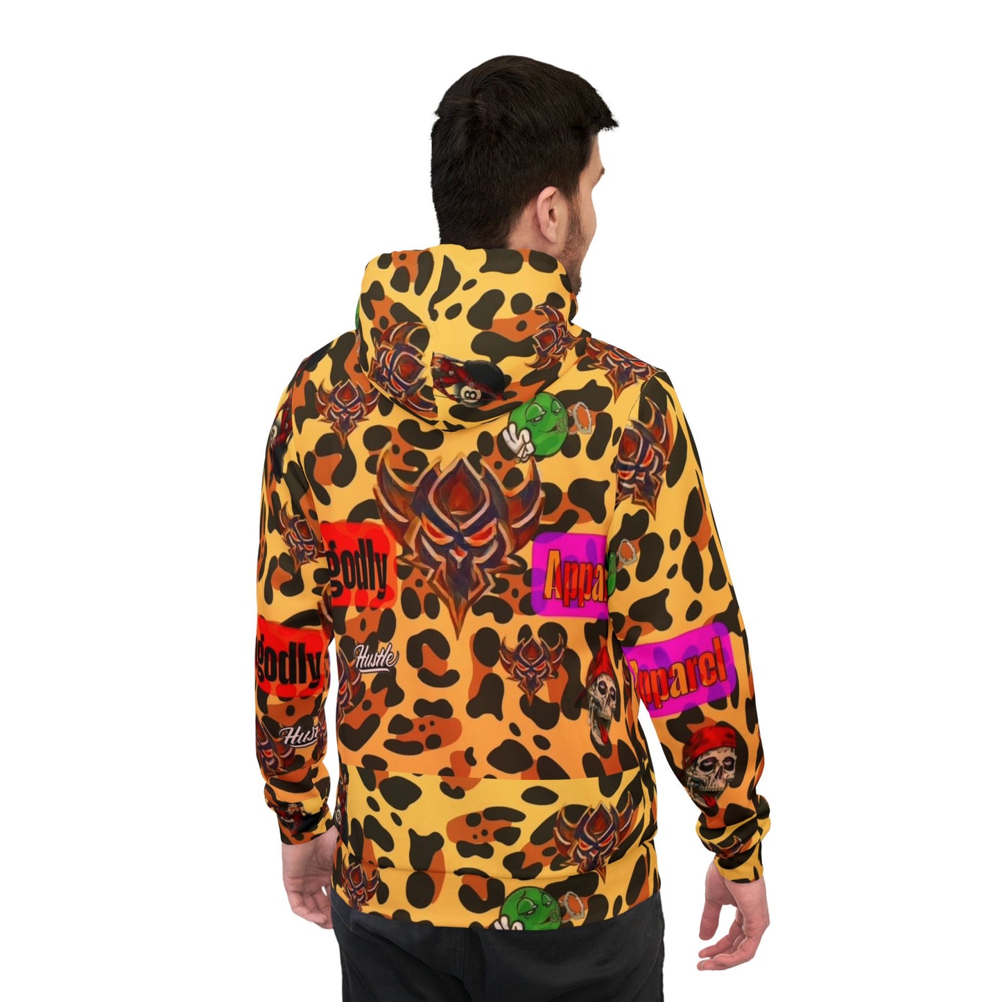 "Ungodly Leopard" Bold Graphic Athletic Hoodie
