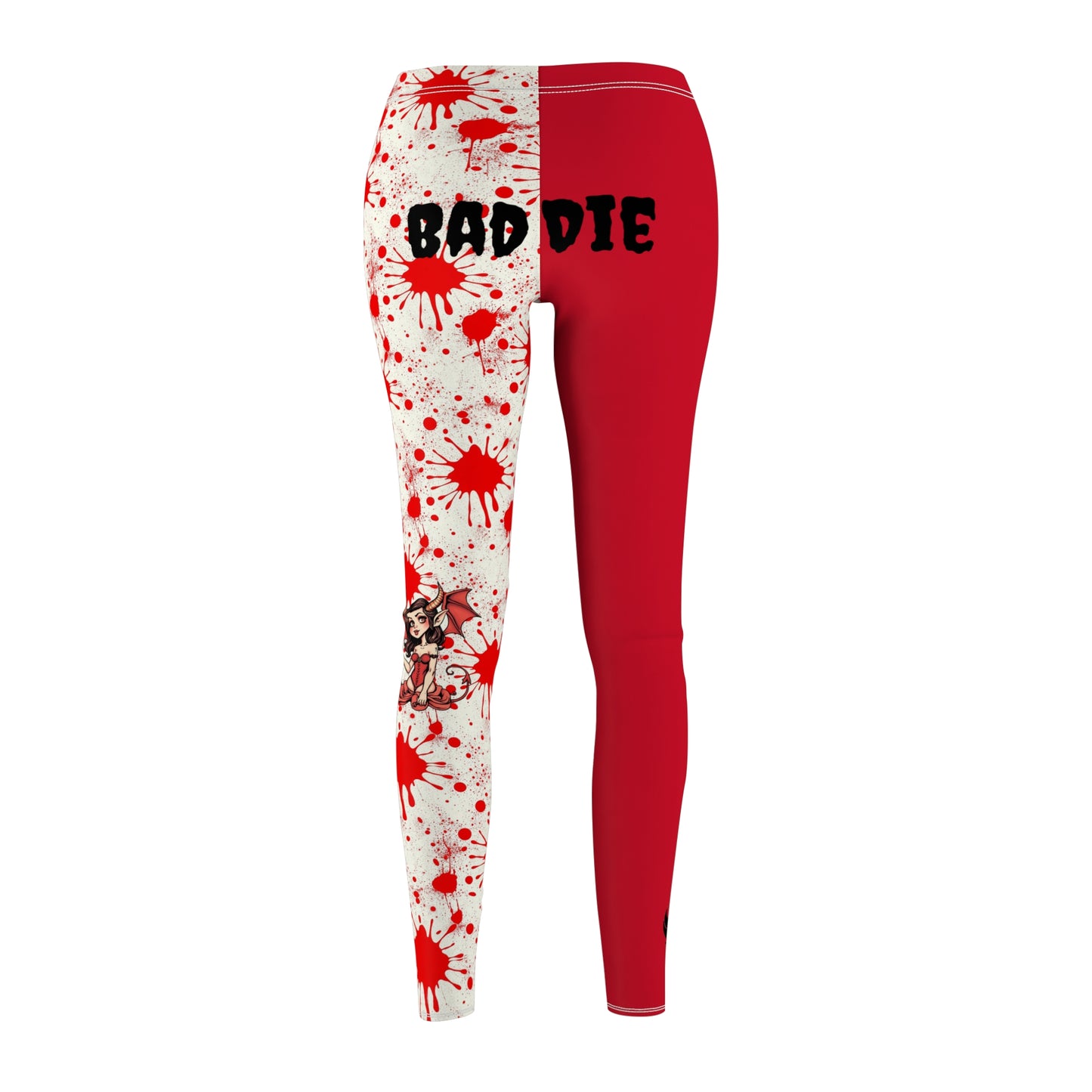 Stylish Women's Casual Leggings - 'BadDie' Statement Pants for Active Lifestyle, Fitness Wear, Leisure, Unique Gift Ideas