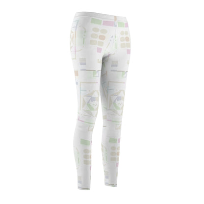 Ungodly Pastel Geometric Print Leggings — Women's Casual Leggings
