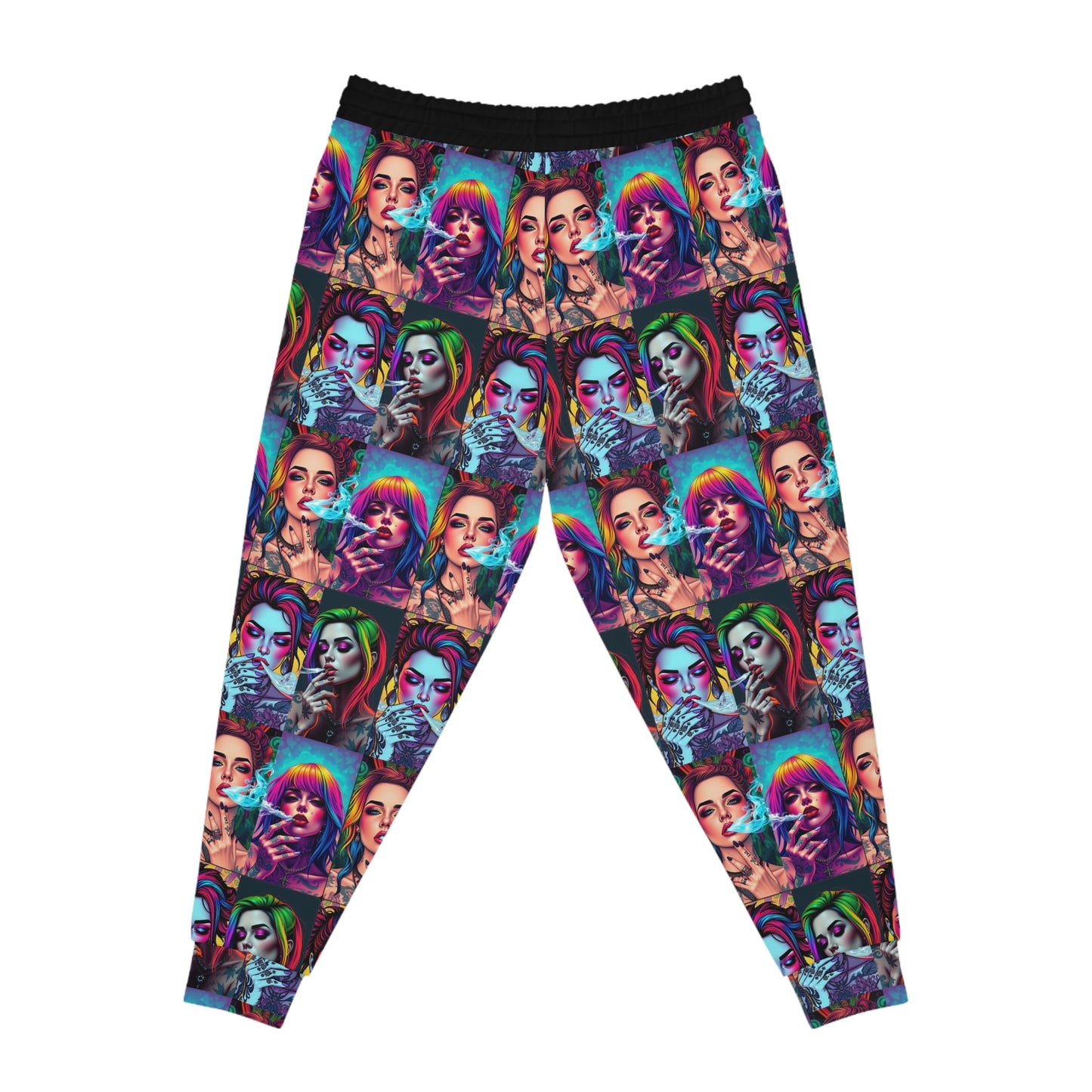 Vibrant Unisex "Ungodly High" Athletic Joggers with Colorful Art Design - Trendy Sportwear for Active Lifestyle