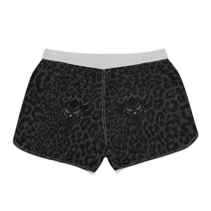 Women’s Leopard Skull Athletic Shorts — Goth Streetwear Casual AOP