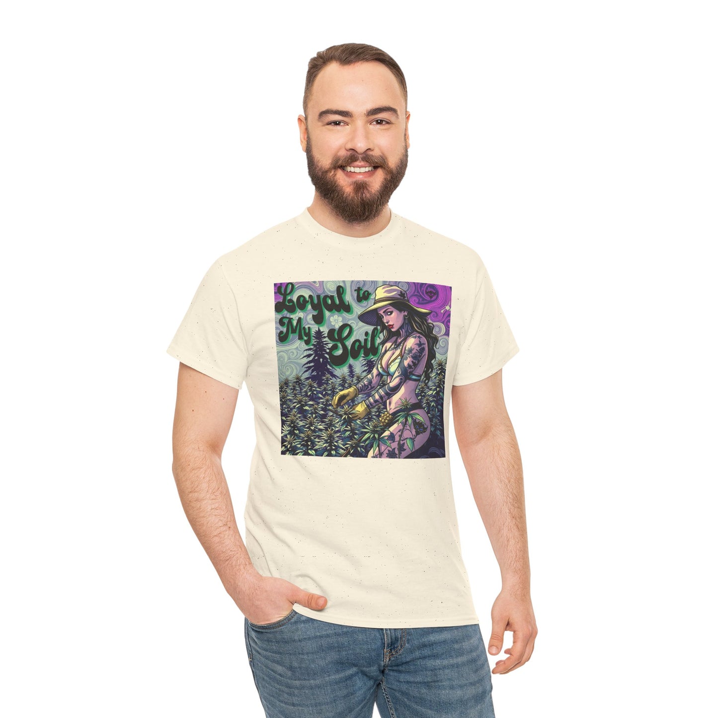 "Loyal to My Soil" Tee, Unisex Cotton Tee, Gardening Shirt, Plant Lover Gift, Eco-Friendly Fashion, Nature Inspired Apparel