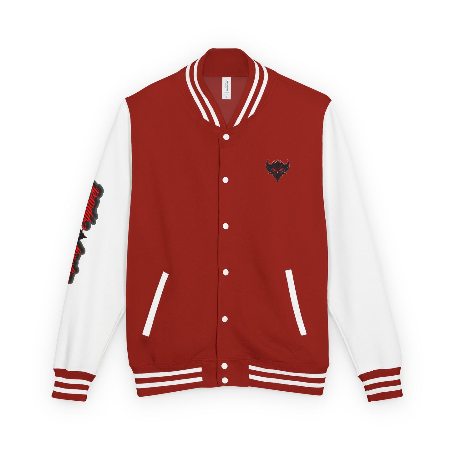 Ungodly Letterman Jacket — Gothic Broken Heart Rose Varsity Jacket