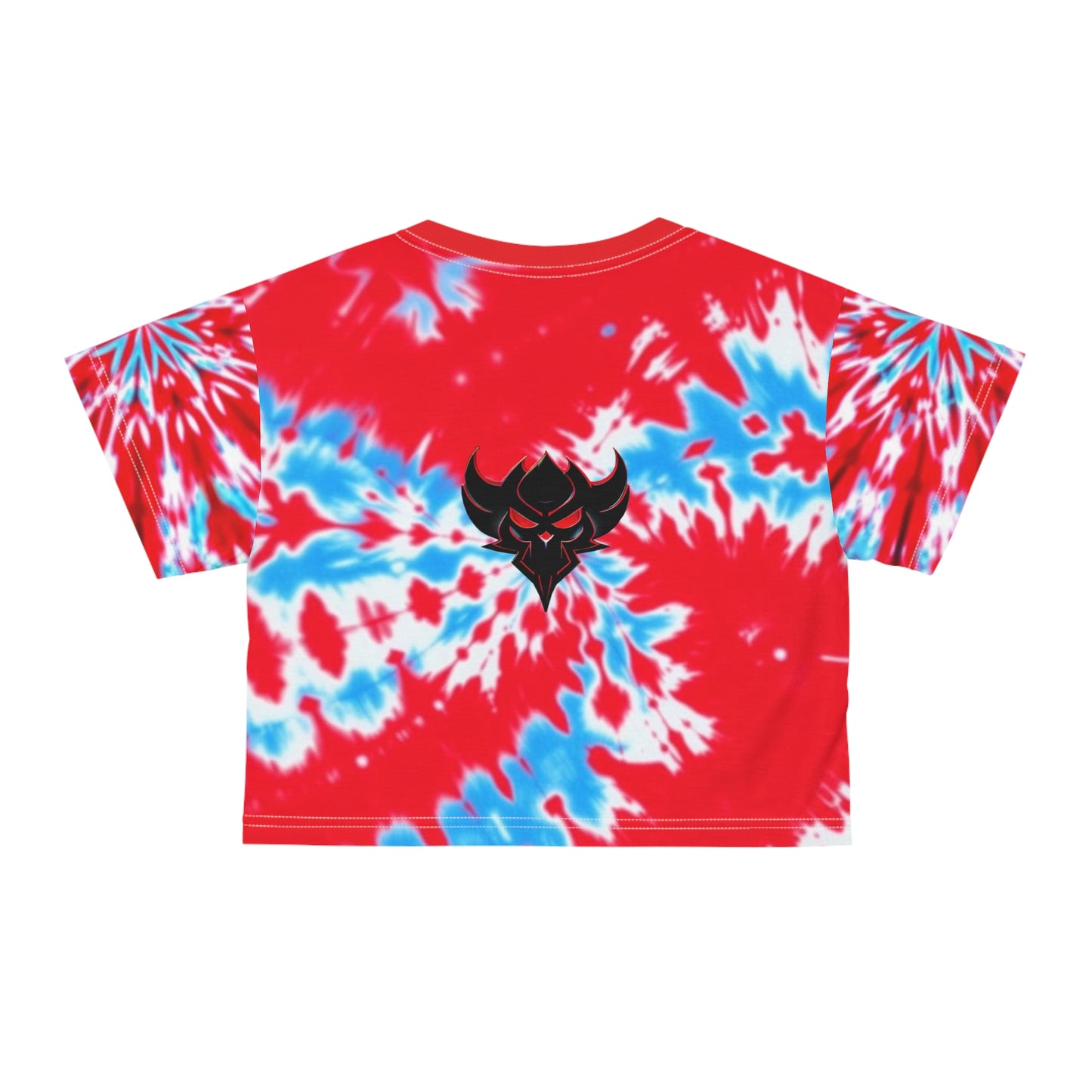 Patriotic Crop Tee, Summer Festival Top, Tie-Dye Shirt, 4th of July Fashion, Casual Streetwear, Fun Party Tee