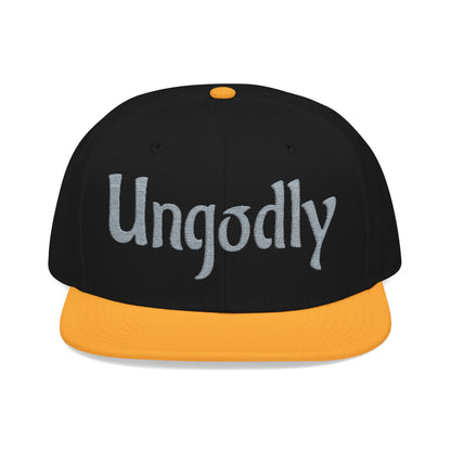 Embroidered Snapback Hat — Retro Sparkle Script