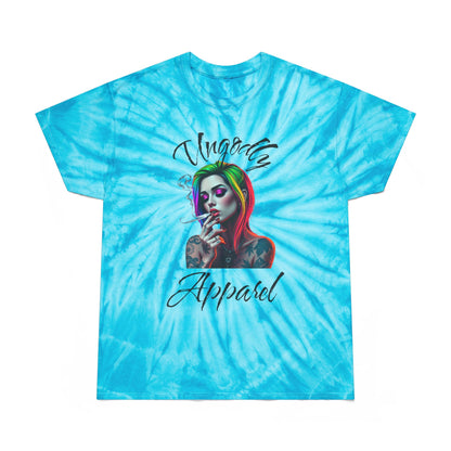 Vibrant Tie-Dye T-Shirt with Graphic Design