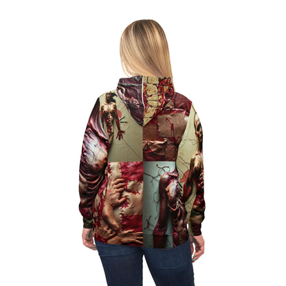 "Ungodly Skin" Ed Gein Inspired, Edgy Art Athletic Hoodie, Unique Graphic Sweatshirt, Streetwear Gift, Alternative Fashion, Unisex Hoodie for Creative Souls