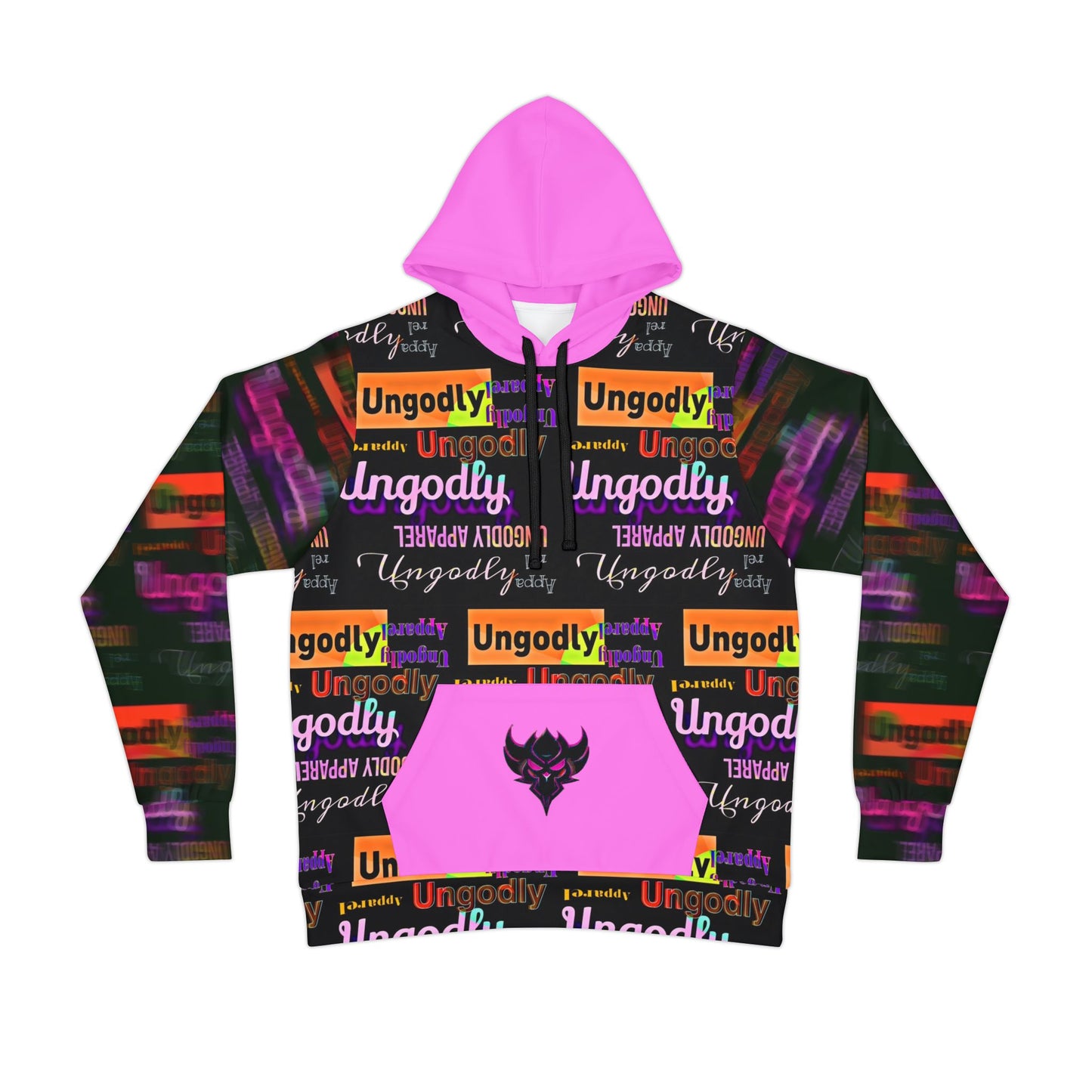 Ungodly Apparel Pattern Hoodie — Vibrant Athletic Hoodie