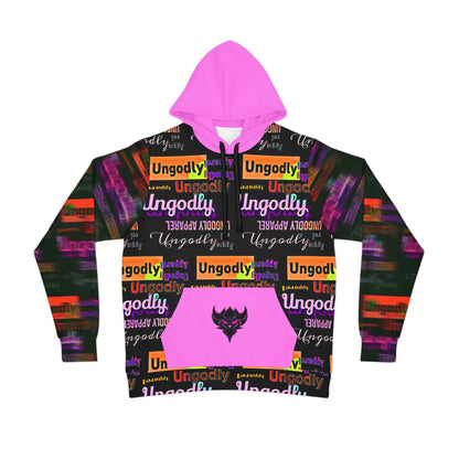 Ungodly Apparel Pattern Hoodie — Vibrant Athletic Hoodie