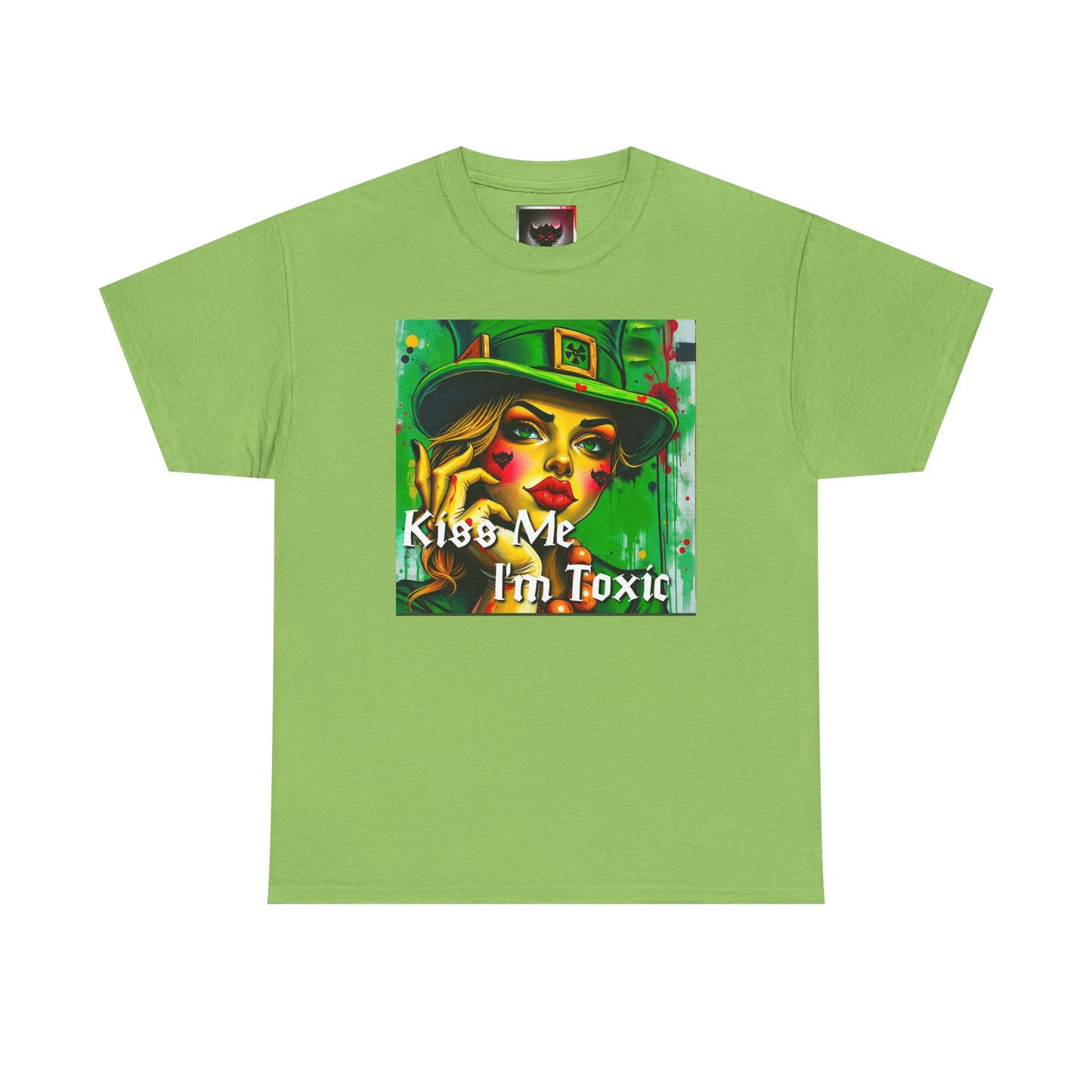 "Kiss Me I'm Toxic" Graphic Unisex Heavy Cotton Tee