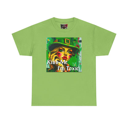 "Kiss Me I'm Toxic" Graphic Unisex Heavy Cotton Tee