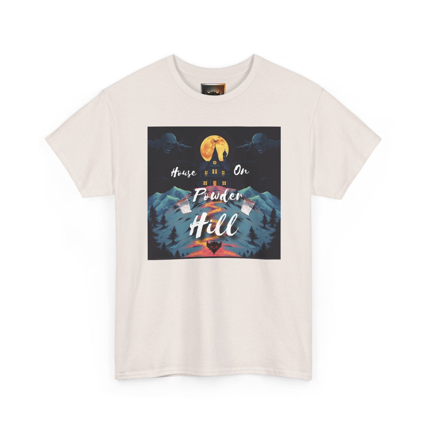 "House on Powder Hill" Inspirational Nature Tee, Adventure Shirt, Mountain Lover Gift, Outdoor Graphic Tee, Travel Shirt, Camping Apparel