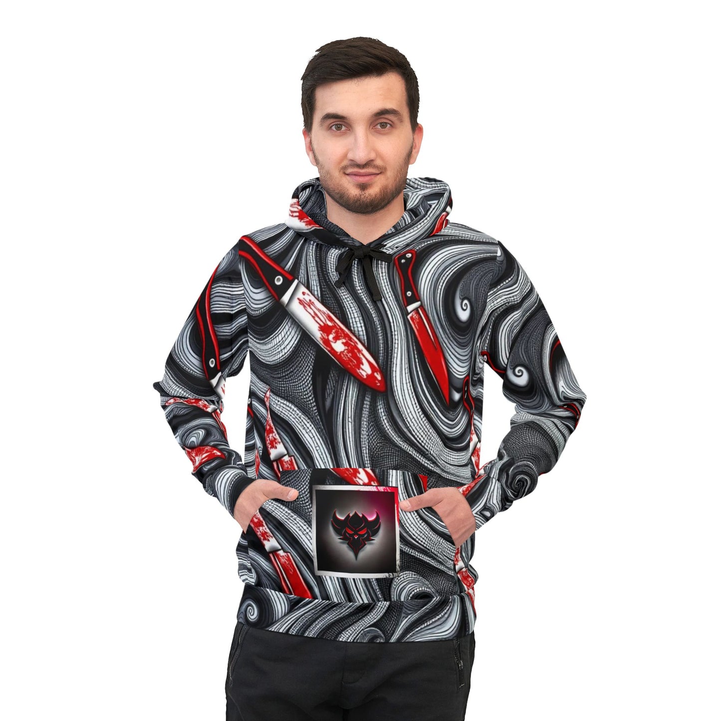 "Ungodly Knives" Gritty Graphic Hoodie