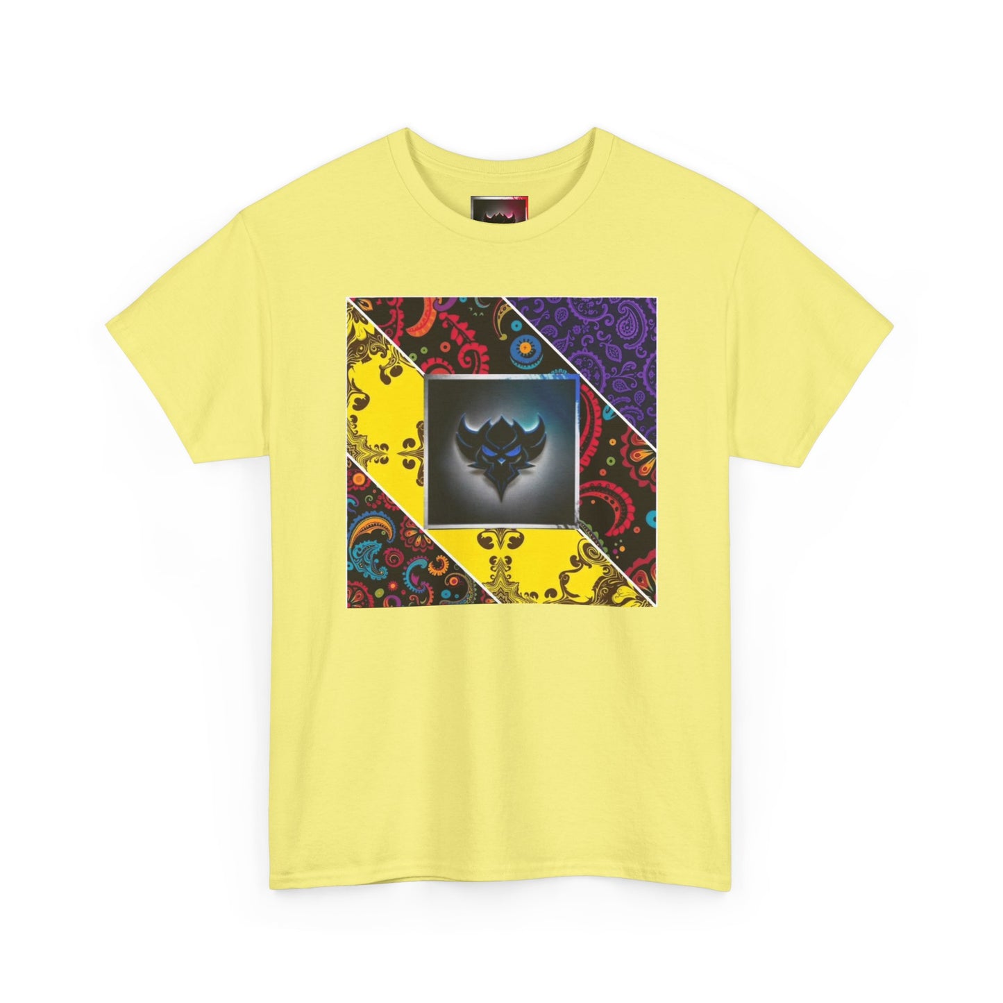 Patchwork Bandana Tee – Psychedelic Bandana Patchwork T-Shirt with Ungodly Apparel Logo