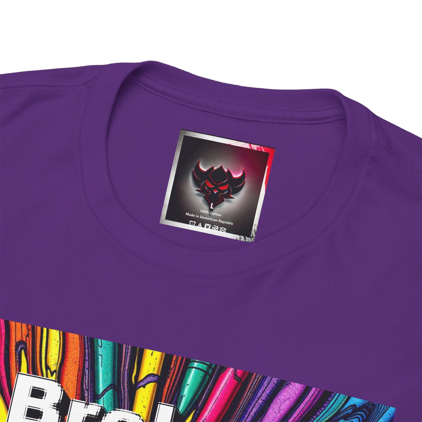 Inspirational Unisex Heavy Cotton Tee - 'Broken Crayons Still Color'