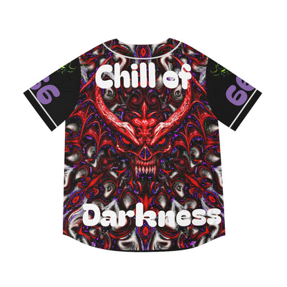 Men's Baseball Jersey - Chill of Darkness Design | Unique Gothic Sportswear