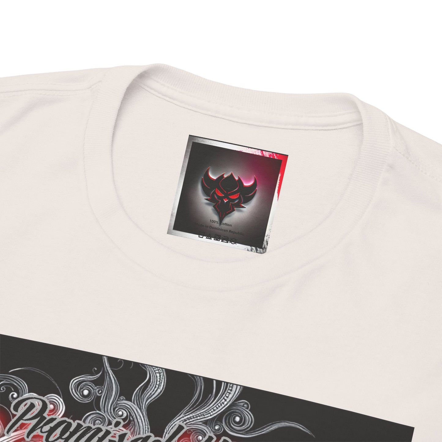 Unisex Heavy Cotton Tee - " You Promised the Forever But Lost in a Moment" Graphic Tee - Perfect for Casual Wear and Gift Giving