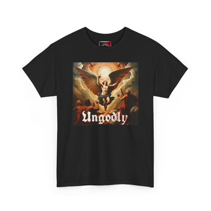 "Lucifer Cast Out of Heaven" Graphic Tee — Gothic Vintage Religious Art T-Shirt