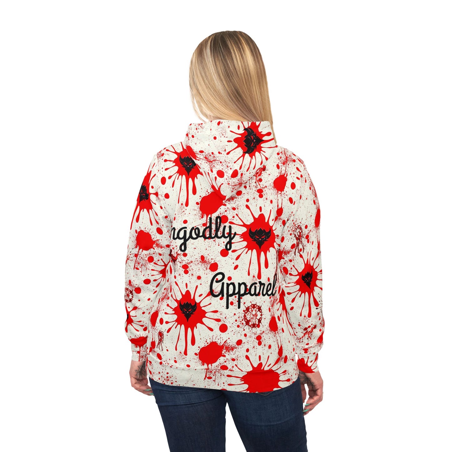 Bloodbath Bold Graphic Athletic Hoodie | Streetwear, Casual Wear, Gift for Him/Her, Unique Fashion, Everyday Comfort