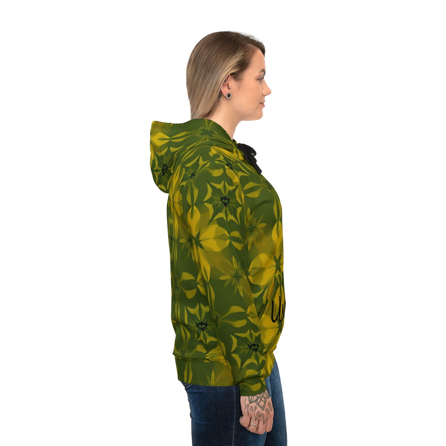 Unisex Athletic Hoodie with Vibrant Floral Pattern, Stylish Sweatshirt for Active Lifestyles, Perfect for Workouts, Casual Wear, Gifts, Green [...]
