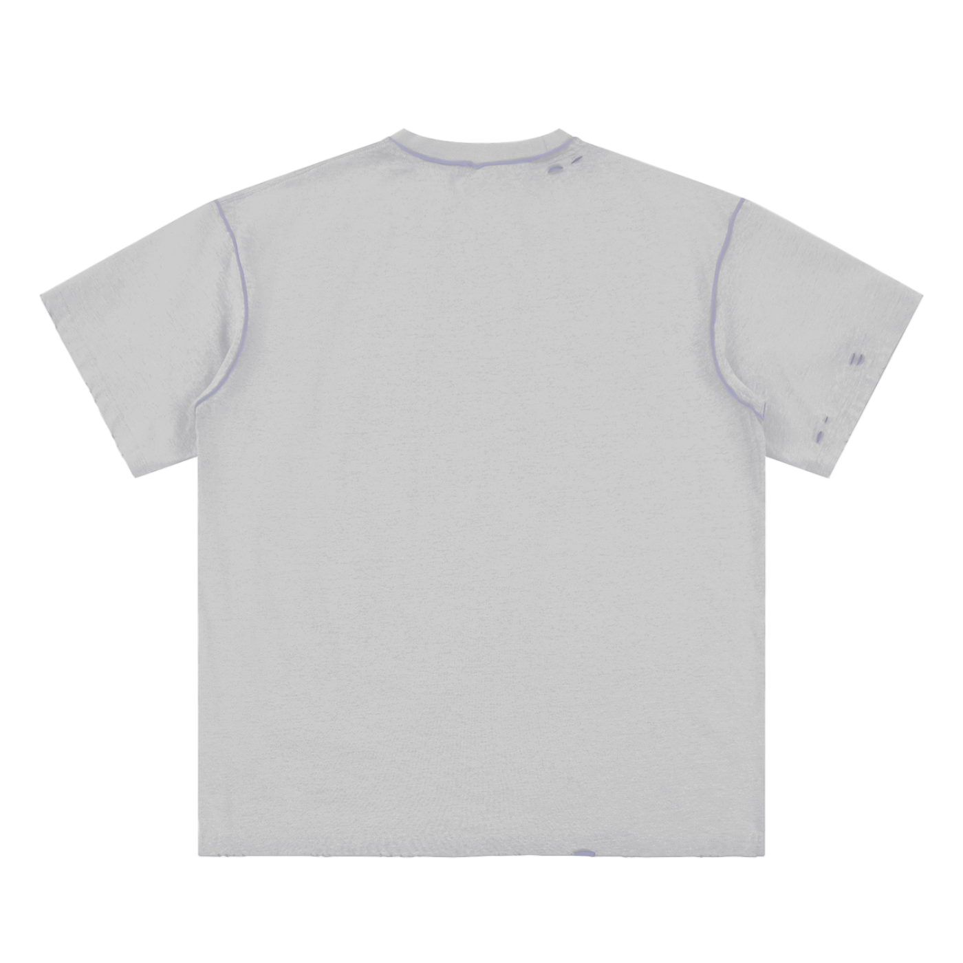 "Untamed" Hand-frayed Reversible T-shirt