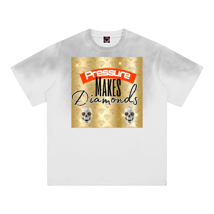 "Pressure Makes Diamonds" Sunfade Edge Gradient T-Shirt