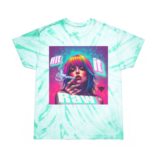 Vibrant Tie-Dye Tee - 'Hit It Raw' & 'No Filter Just Paper' Designs