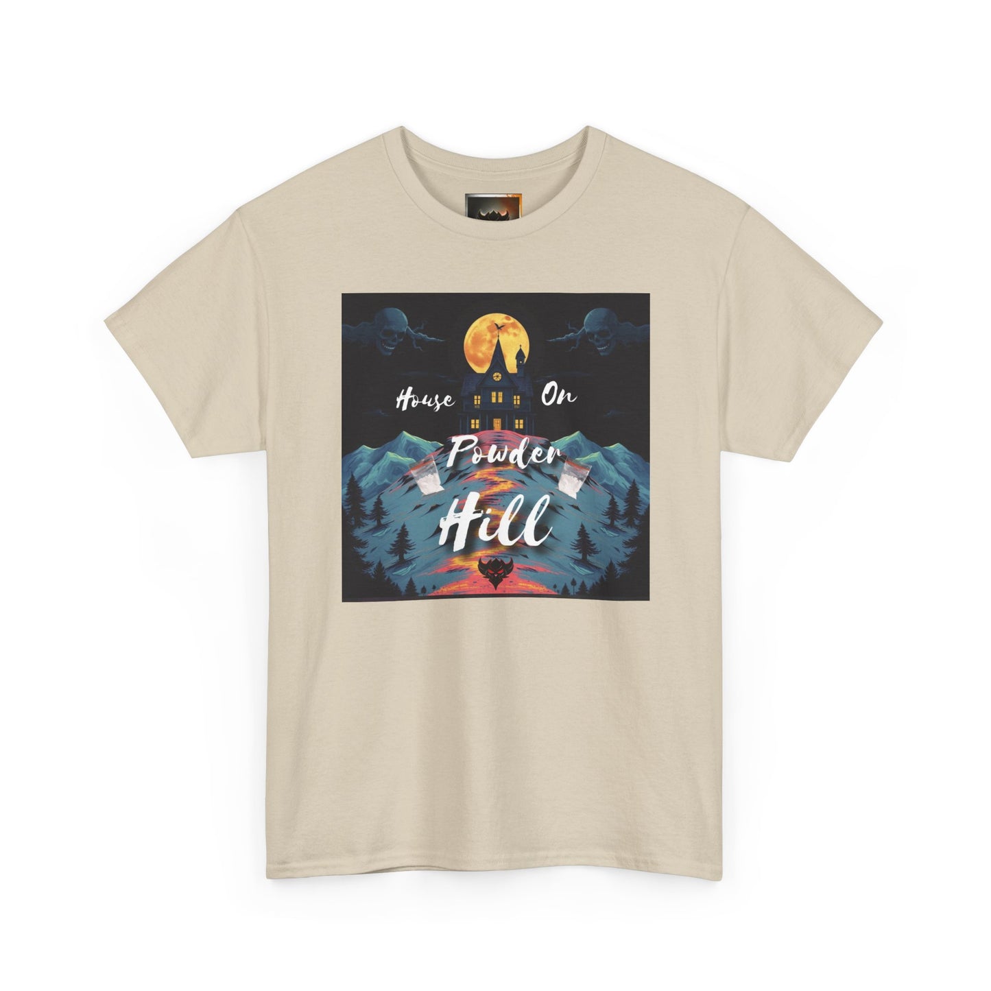 "House on Powder Hill" Inspirational Nature Tee, Adventure Shirt, Mountain Lover Gift, Outdoor Graphic Tee, Travel Shirt, Camping Apparel