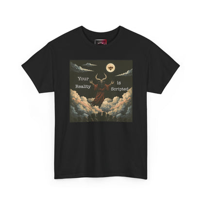 "Baal" Tee — "Your Reality Is Scripted" Graphic T-Shirt