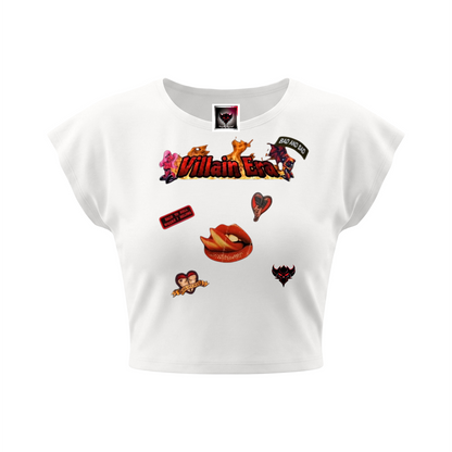 Women's Slim Crop T-Shirt "Villain Era"