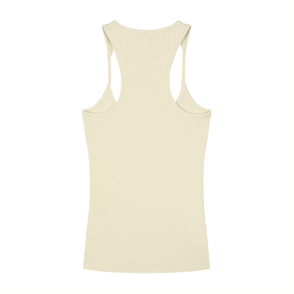 "Black and Pink UG Apparel Skull" Slim Fit Ribbed Racerback Tank Top