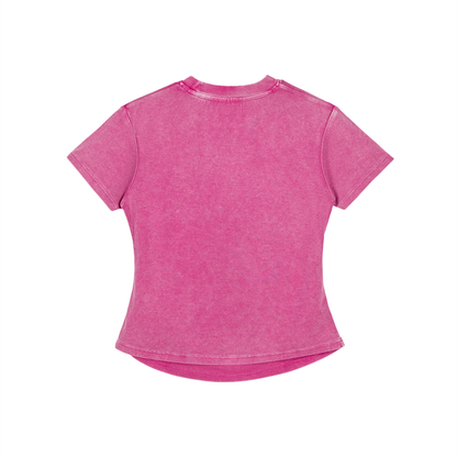 "UG Diamonds" Vintage Washed Bodycon Cotton T-Shirt