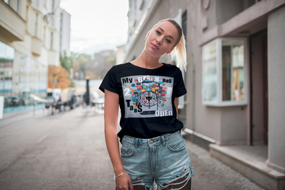 "My Brain Has 2 Many Tabs Open" - Women's Softstyle Tee